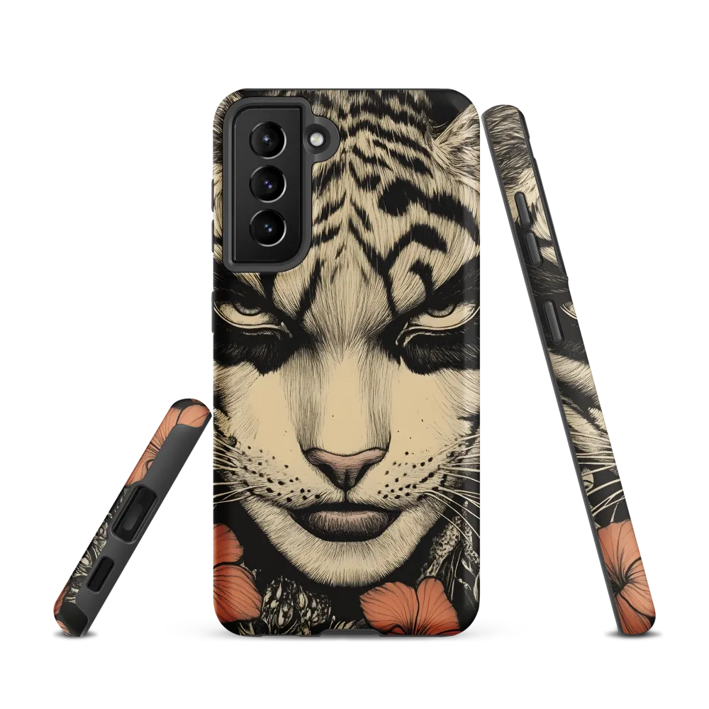 Feline Majesty: The Human-Leopard Connection | Phone Case |  S21 | Tough Case | Matte