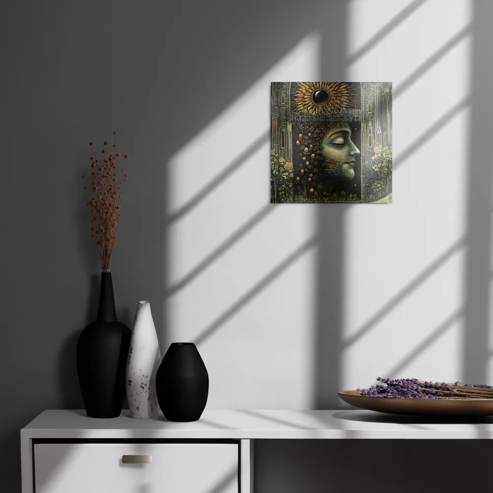 Nature’s Embrace: The Infinite Connection | Metal Print | 12″×12″