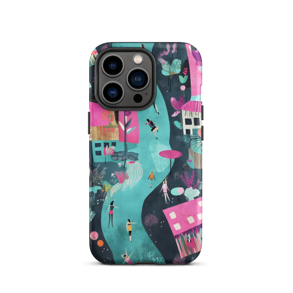 Whimsical Journey Through a Vibrant Landscape | Phone Case |  13 Pro | Tough Case | Matte