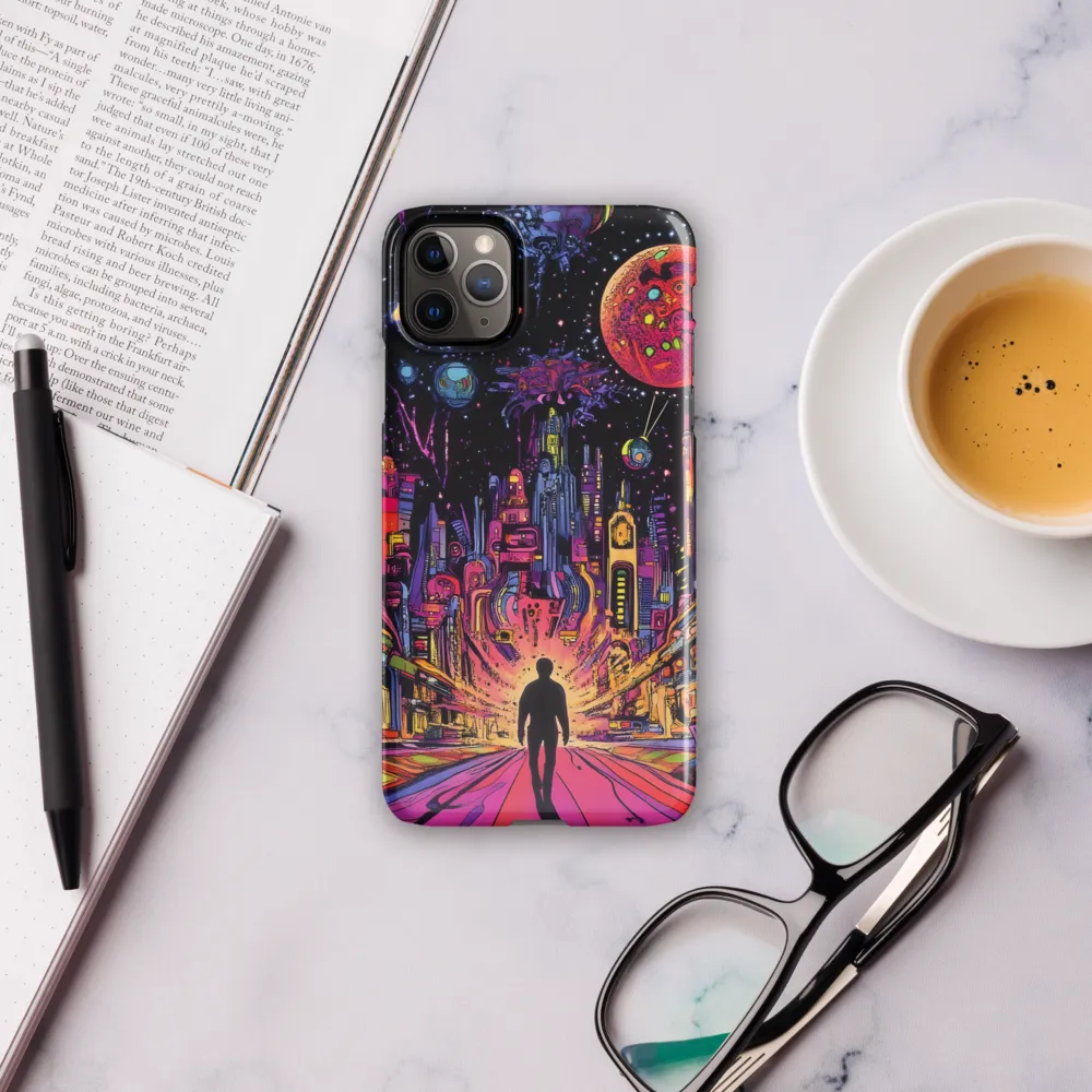 Journey into the Neon Cosmos | Phone Case |  11 Pro Max | Snap Case | Glossy