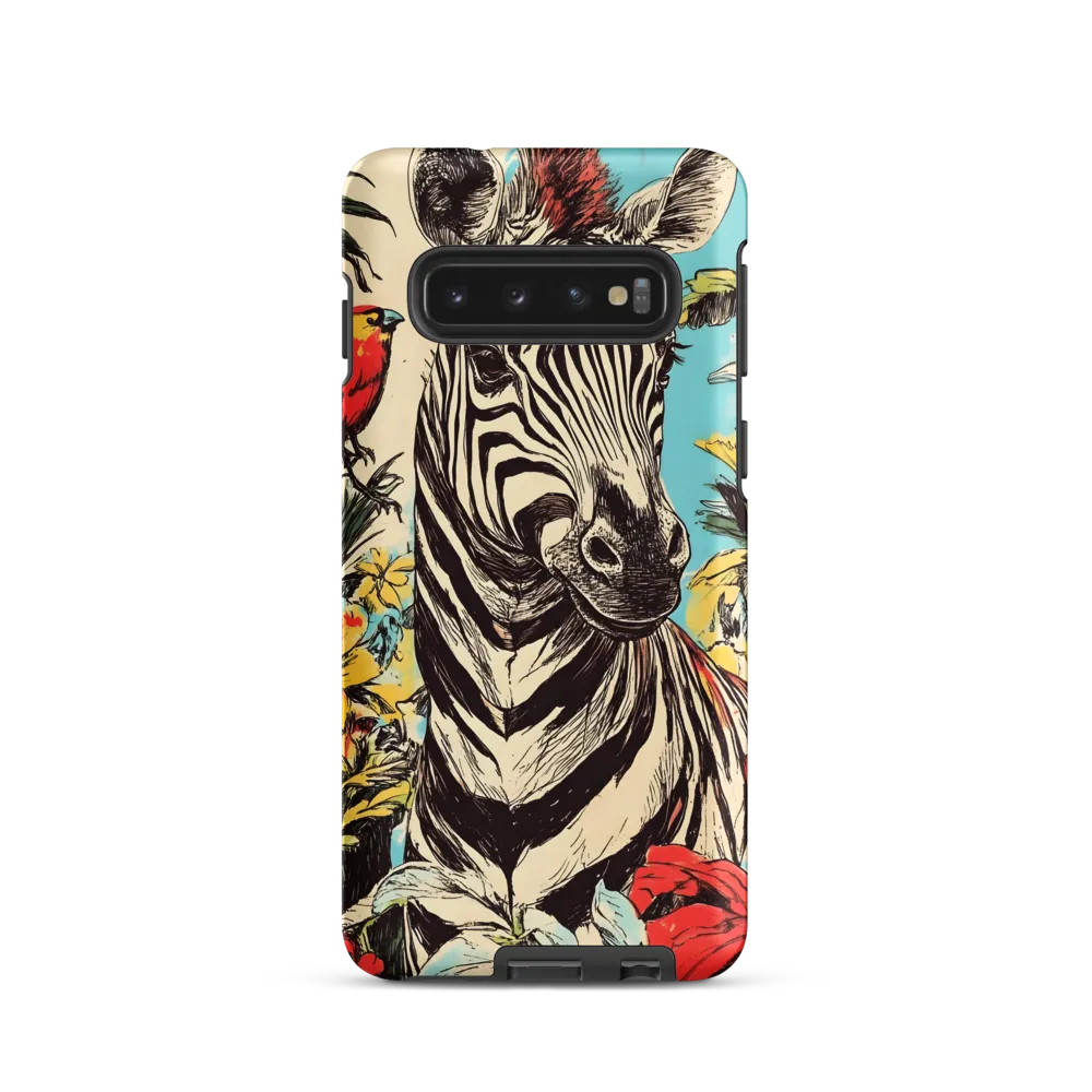 Zebra in Tropical Reverie