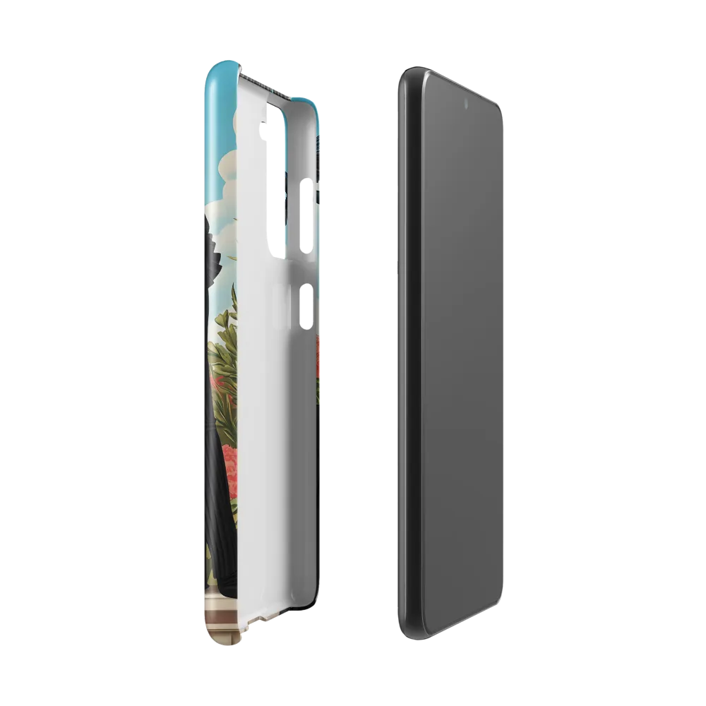 Chic Elegance in Bloom | Phone Case |  S21 | Snap Case | Glossy