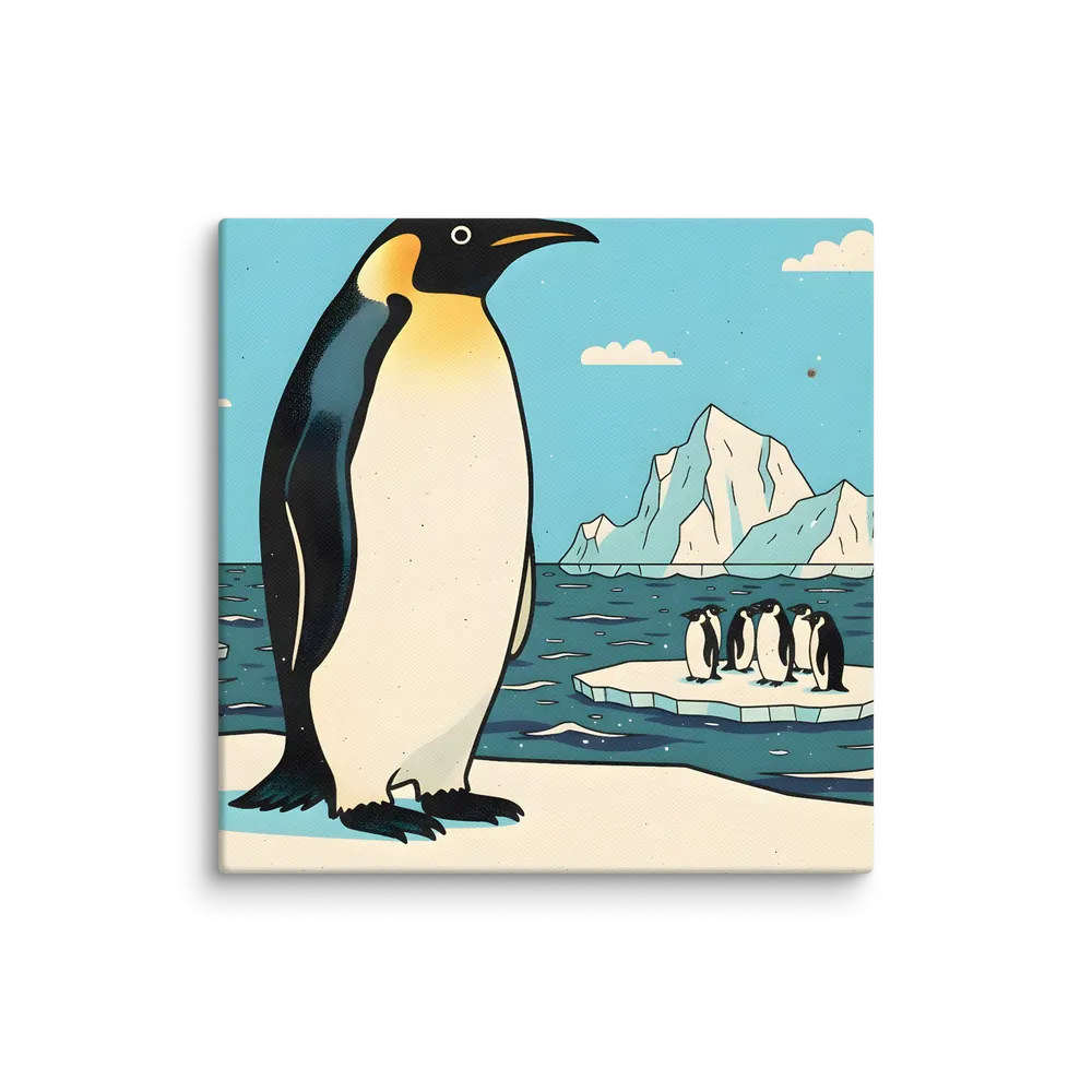 Emperor on Ice 
 Canvas | 10″x 10″