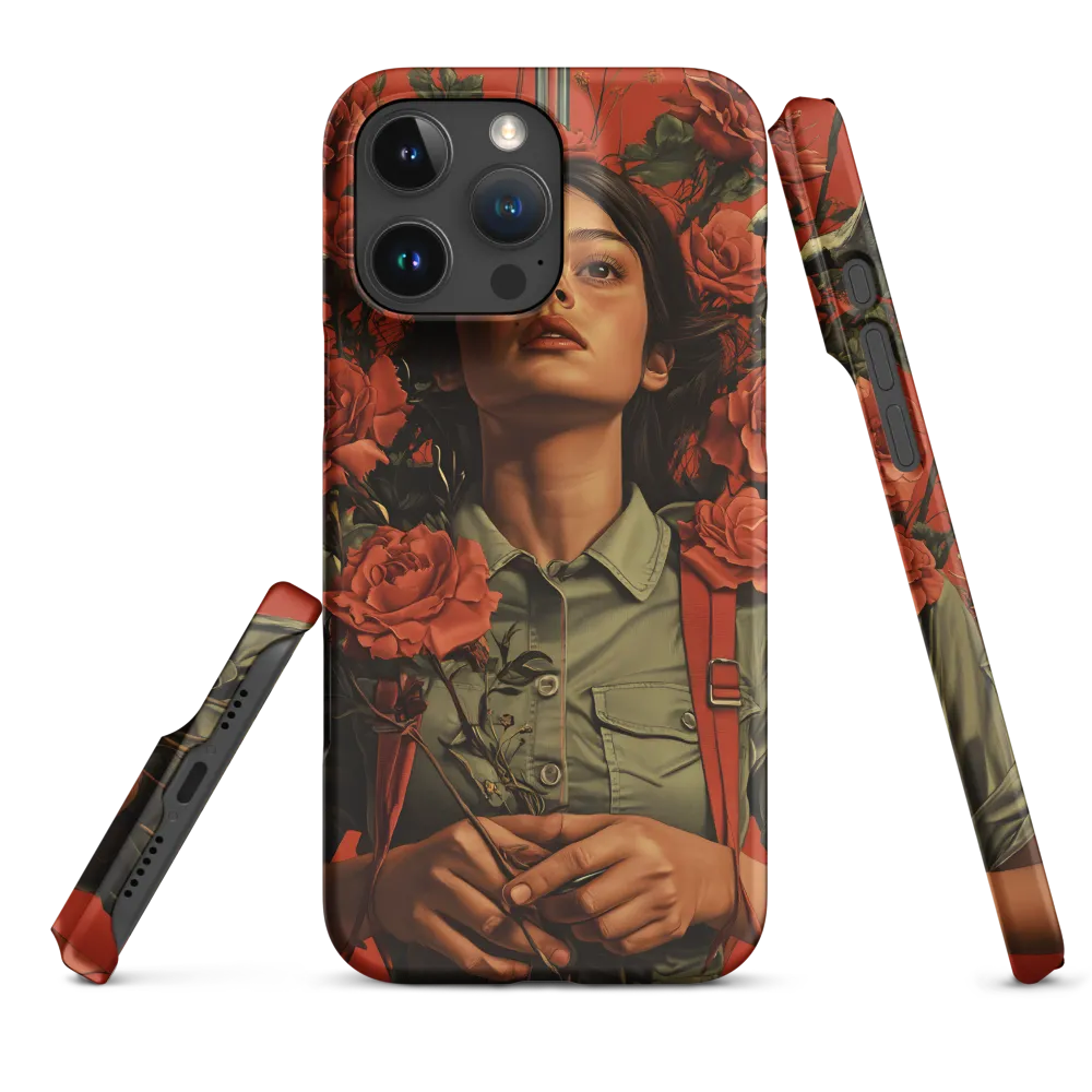 Harmony and Strength: A Portrait Among Roses