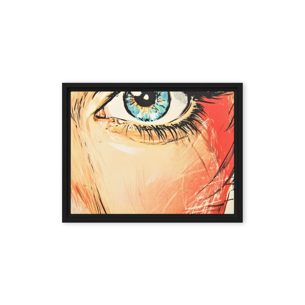 Gaze of Emotion | Canvas with Black Frame | 12″×16″