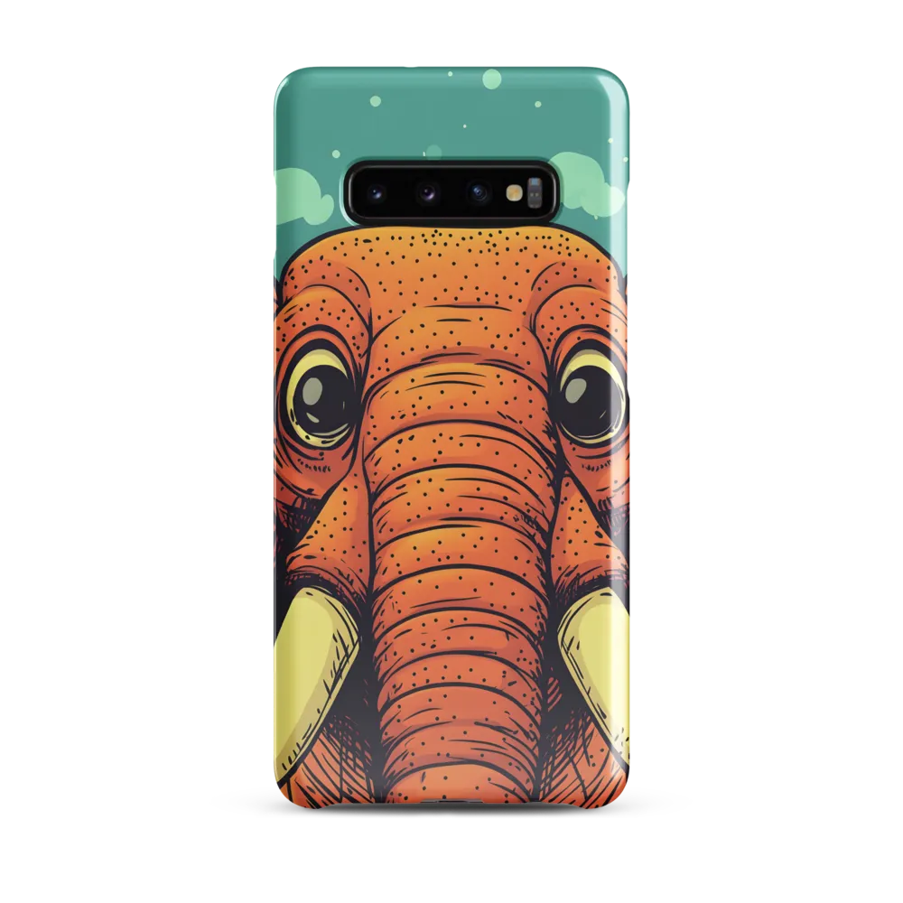 Whimsical Majesty: The Playful Elephant | Phone Case |  S10 Plus | Snap Case | Glossy