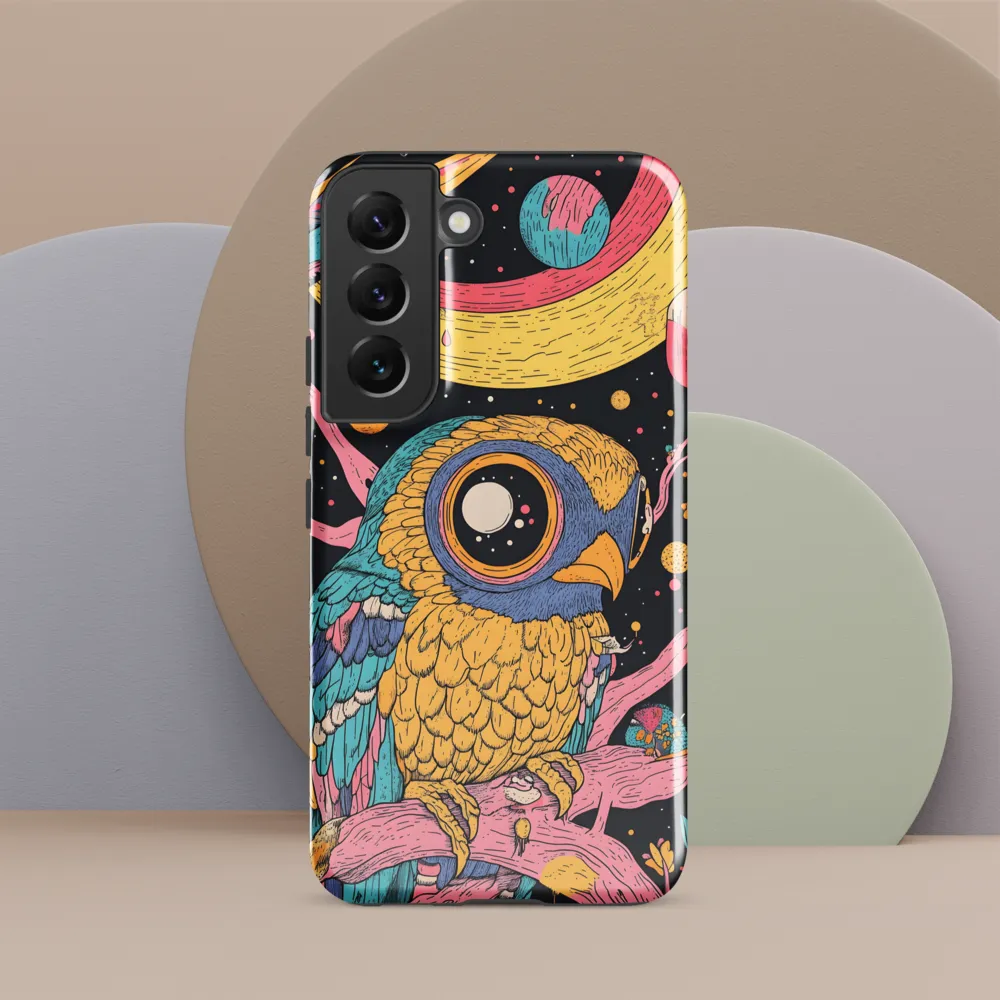 Whimsical Cosmic Owl | Phone Case |  S22 | Tough Case | Glossy