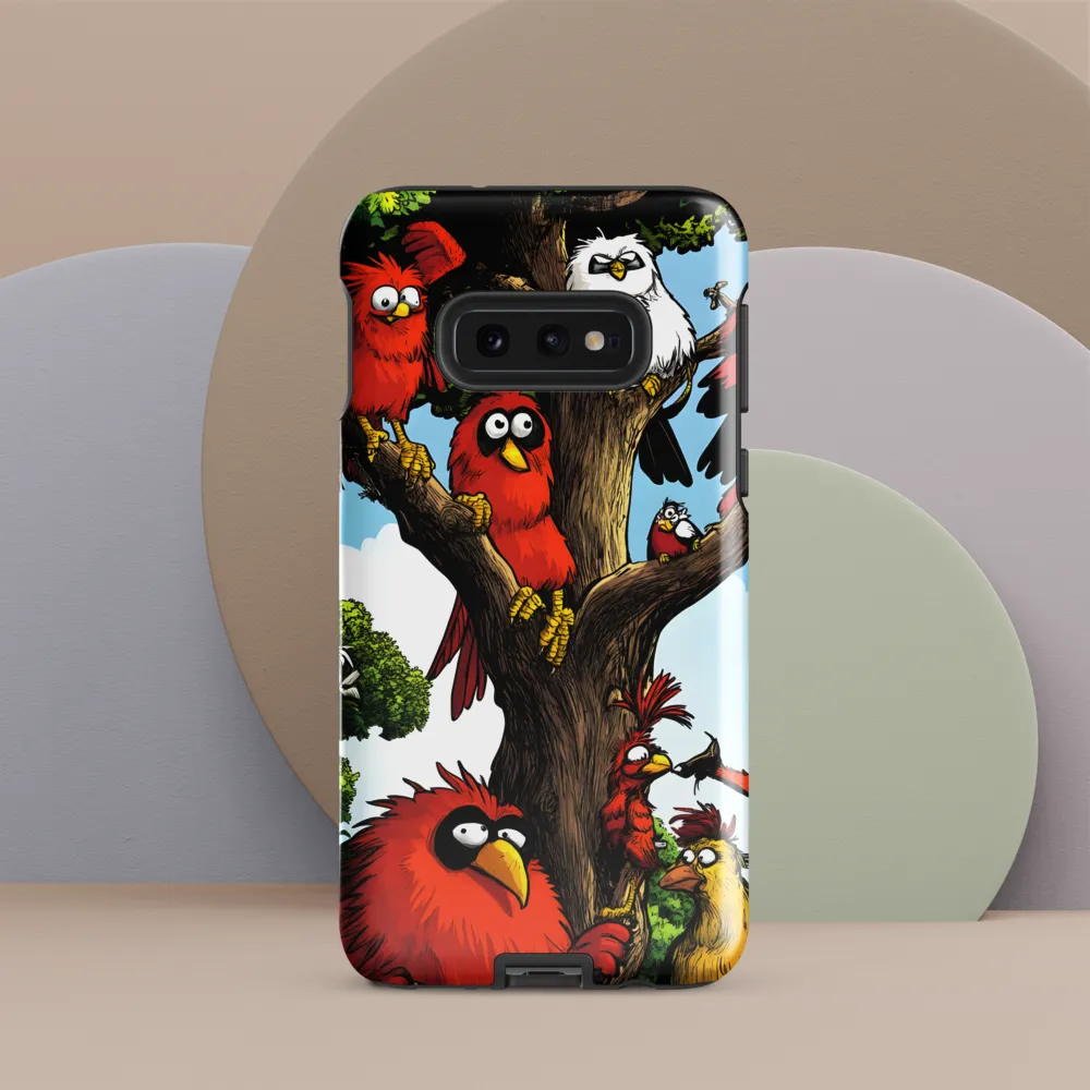 Whimsical Avian Gathering