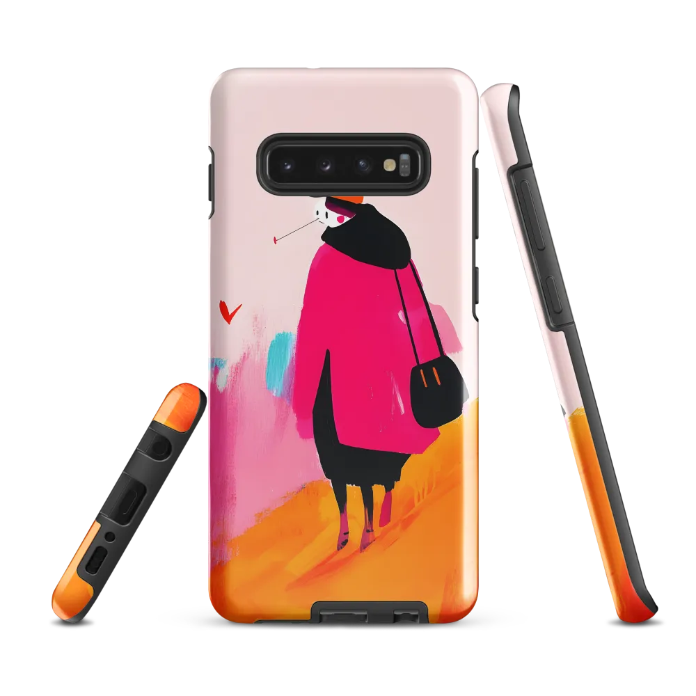 Wanderer in Pink | Phone Case |  S10 Plus | Tough Case | Glossy