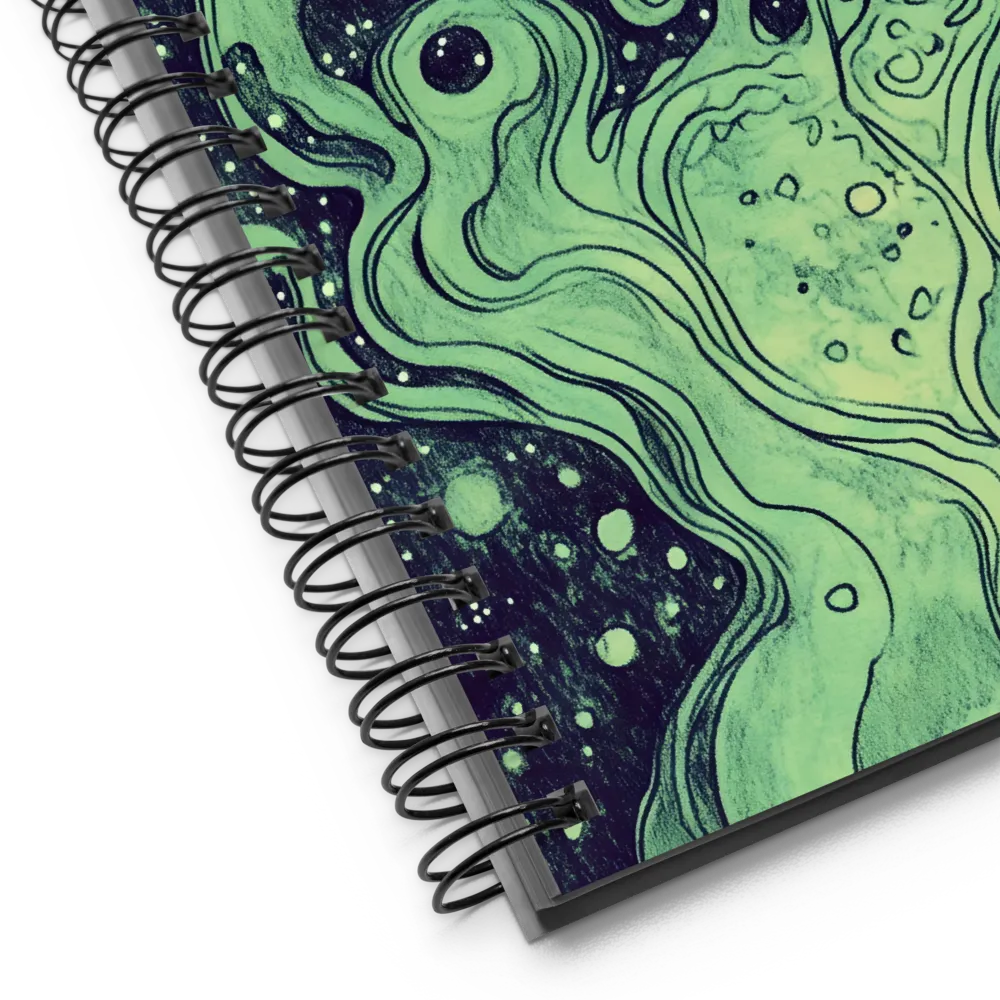 Cosmic Whirl: An Abstract Journey | Spiral Notebook