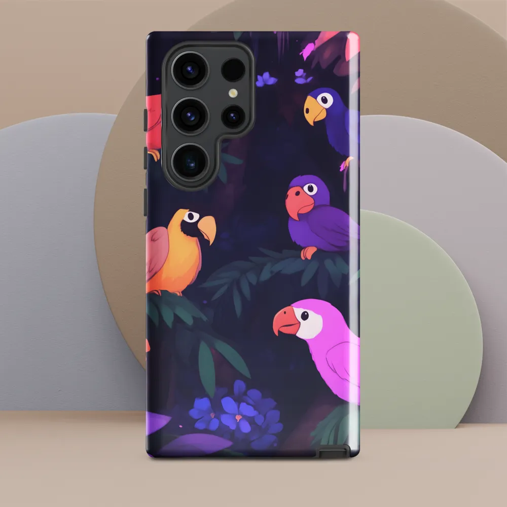 Tropical Parrot Playground | Phone Case |  S23 Ultra | Tough Case | Glossy