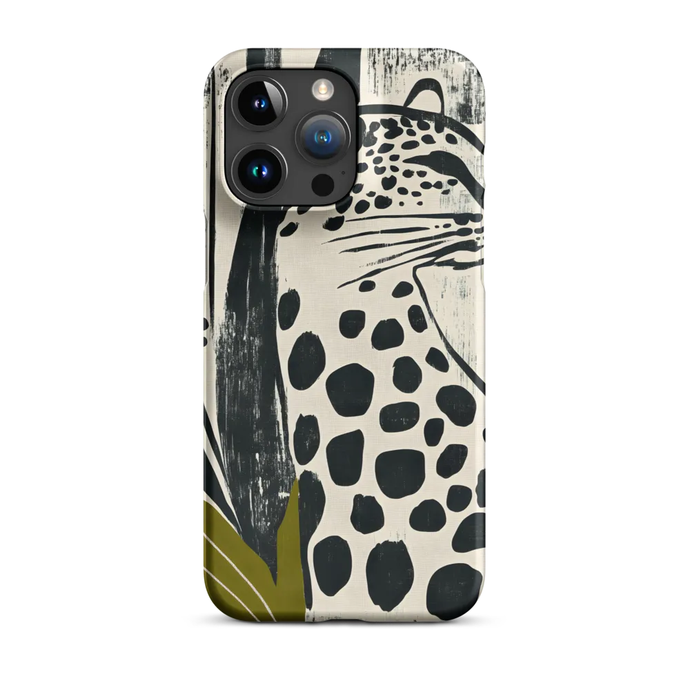 Leopard in Silhouette: A Modern Appeal | Phone Case |  15 Pro Max | Snap Case | Matte