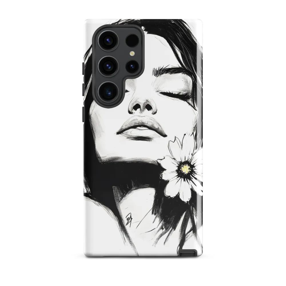 Serenity in Ink | Phone Case |  S23 Ultra | Tough Case | Glossy