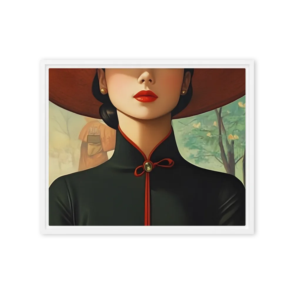 Elegance in Tranquility | Canvas with White Frame | 16″×20″