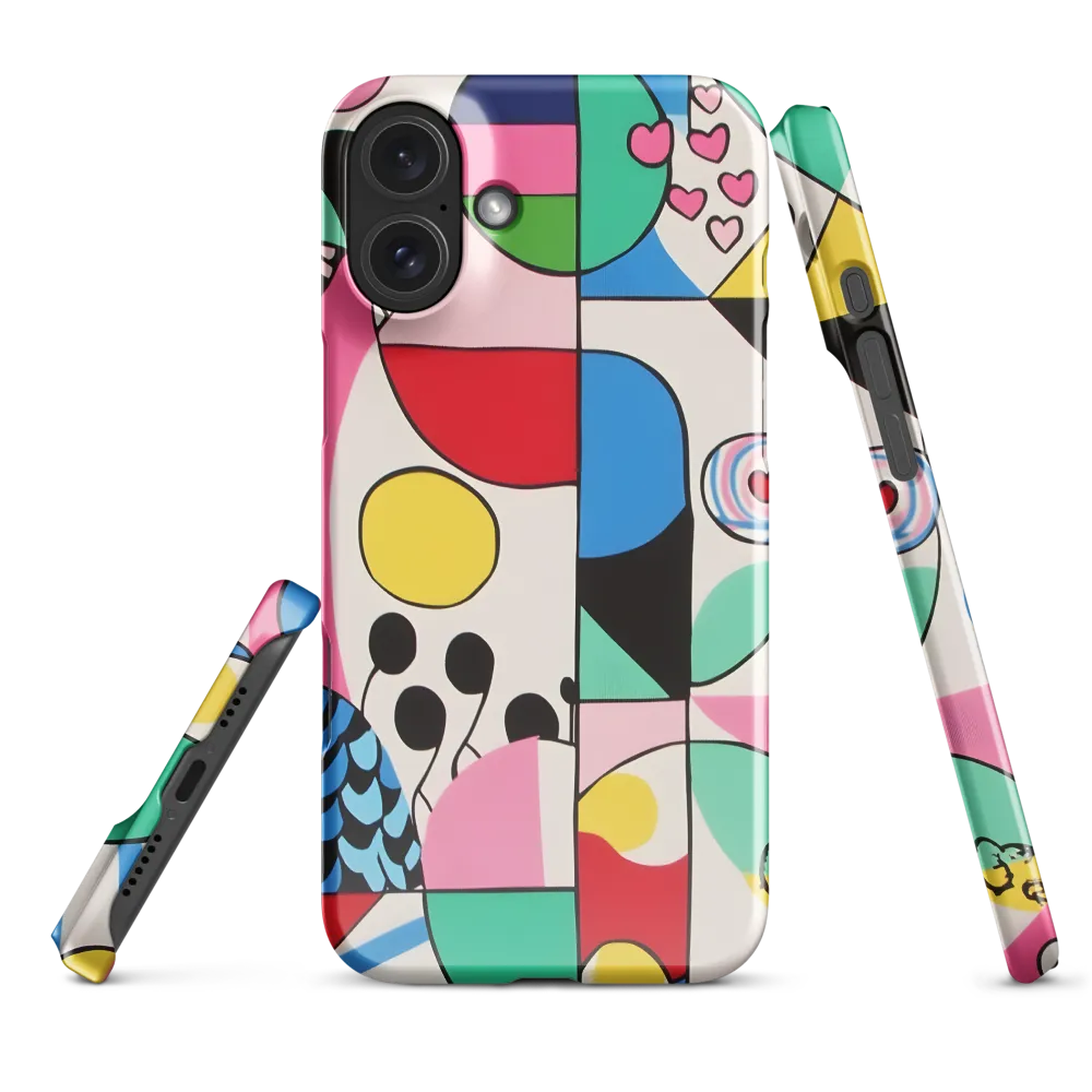 Dynamic Interplay of Shapes | Phone Case |  16 Plus | Snap Case | Glossy