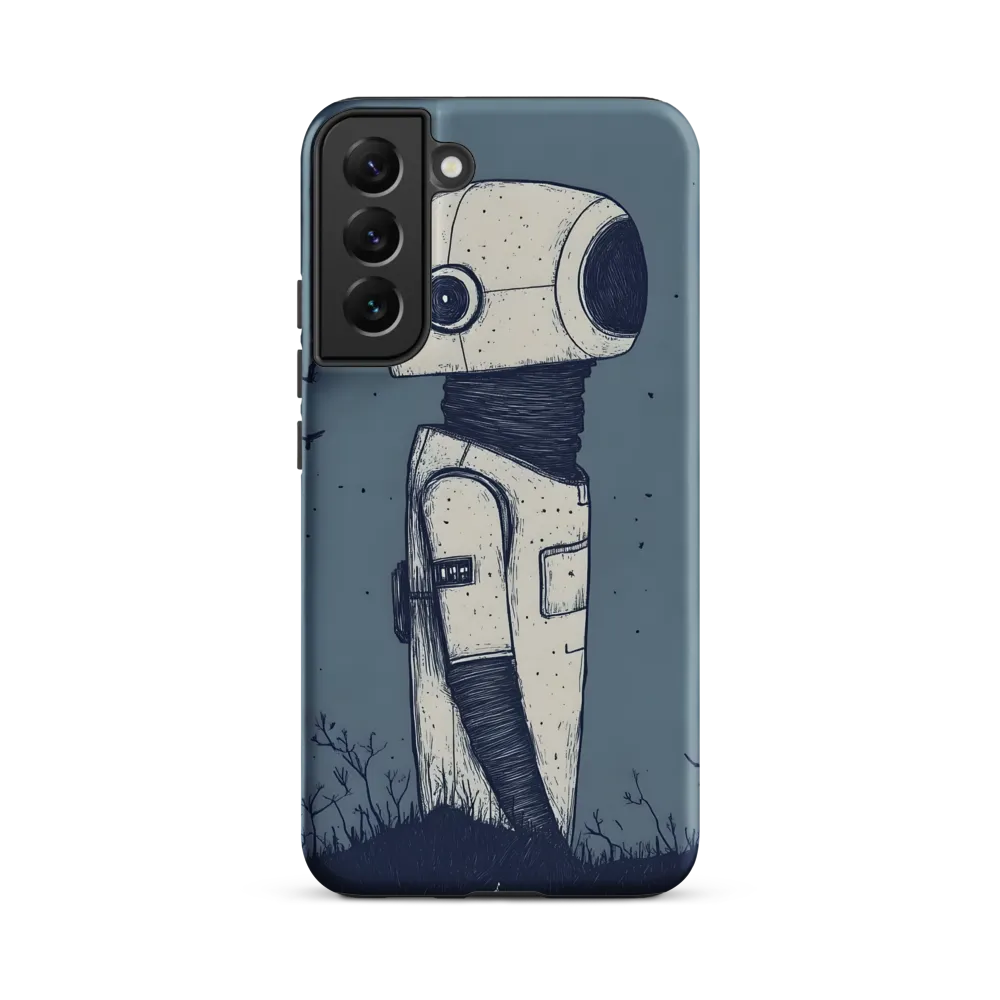 Contemplative Robot in a Barren Landscape