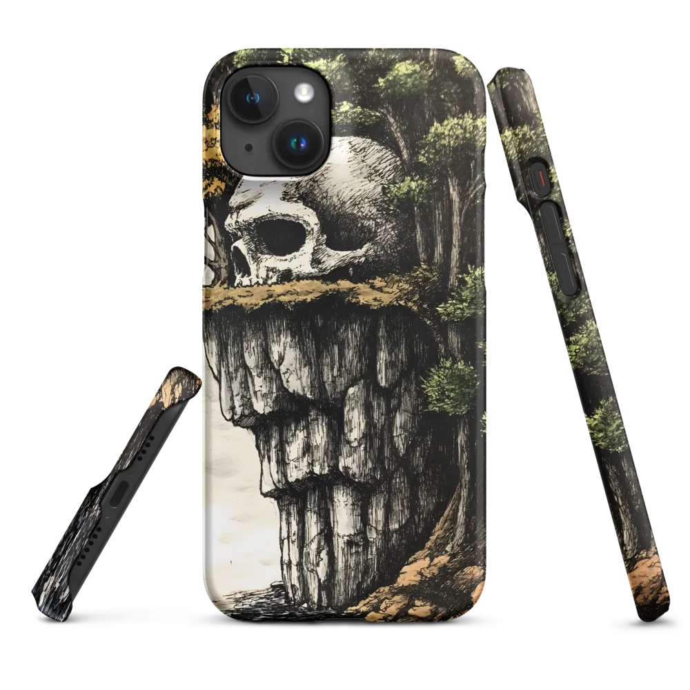 The Whispering Skull: A Surreal Encounter with Nature | Phone Case |  15 Plus | Snap Case | Matte