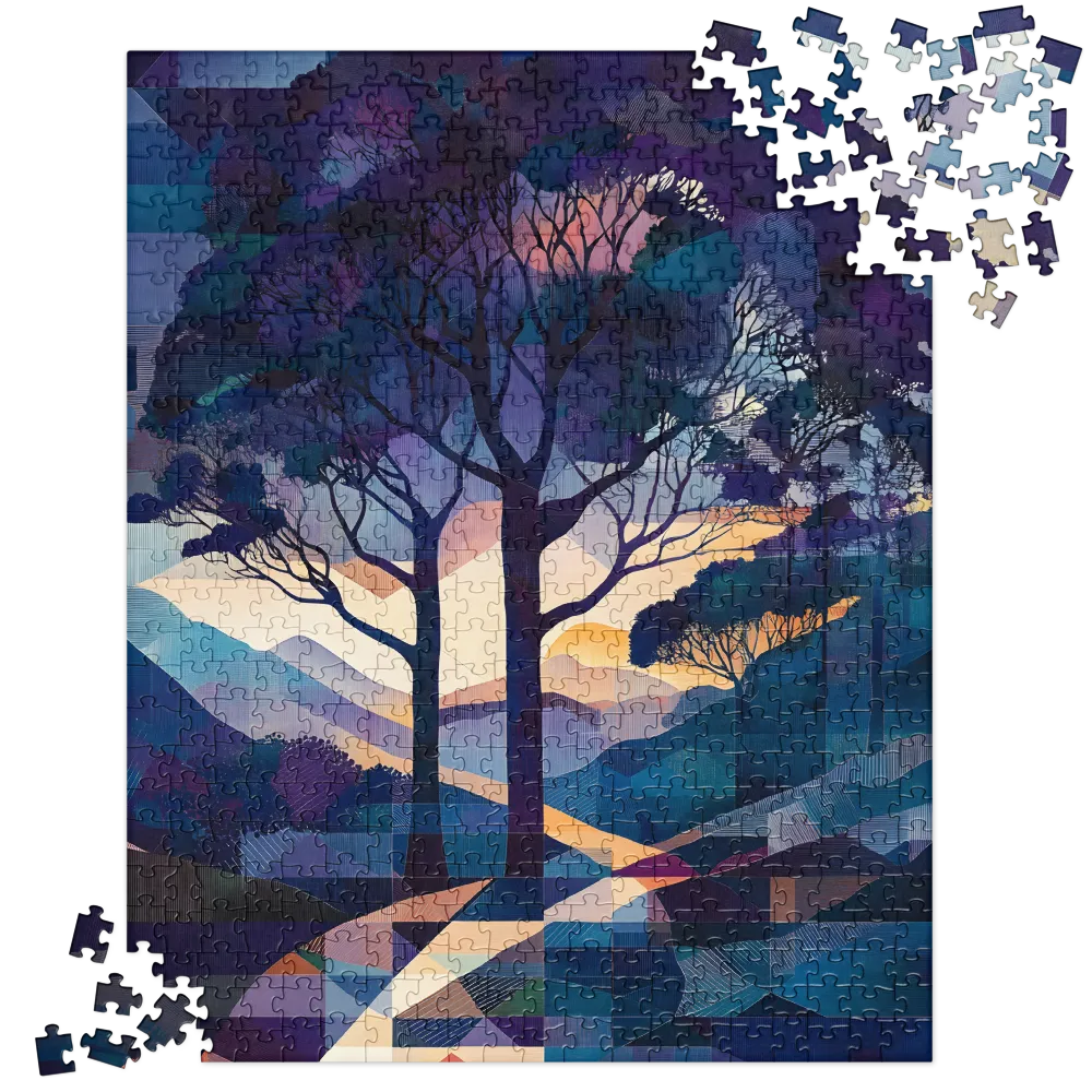 Tranquil Geometry: A Journey Through Color | Jigsaw Puzzle | 520 pieces