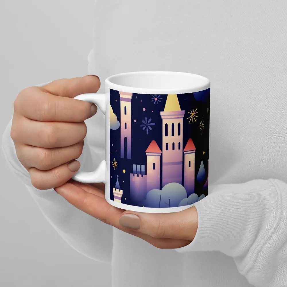 Dreamscape of Castles | Mug with White inside | 11 oz