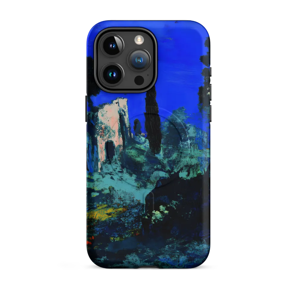 Moonlit Ruins with Cypress