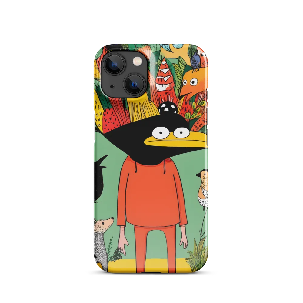 Whimsical Encounter in a Colorful Jungle