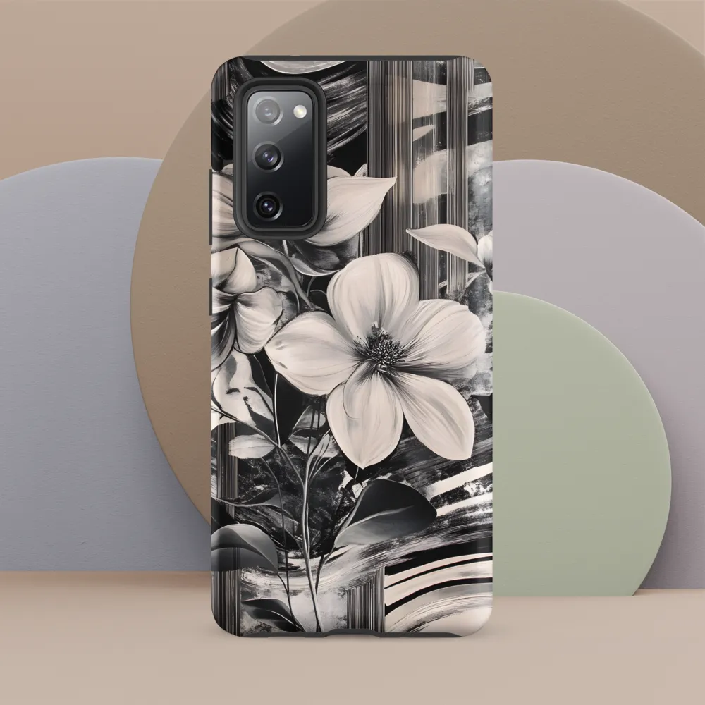 Ethereal Bloom: A Dance of Monochromes