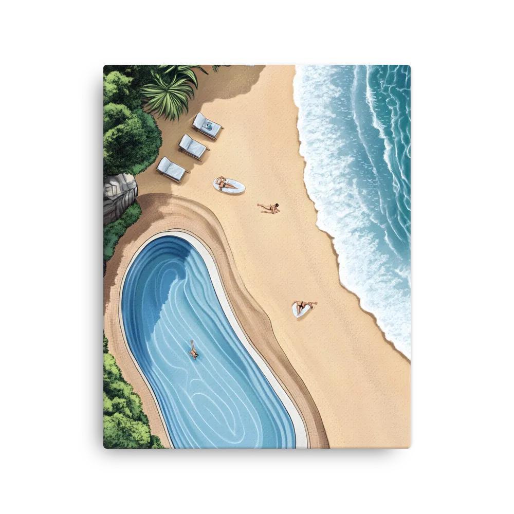 Serenity by the Shore | Thin Canvas | 16″×20″