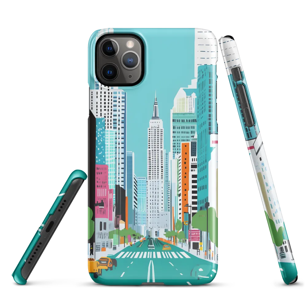 Urban Symphony: A Modern Cityscape | Phone Case |  11 Pro Max | Snap Case | Glossy