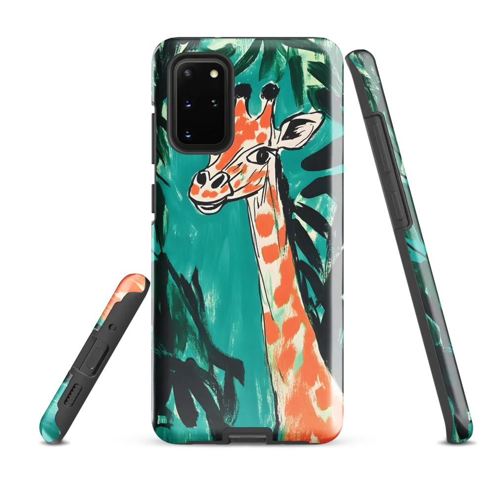Curious Giraffe in Lush Greenery | Phone Case |  S20 Plus | Tough Case | Glossy