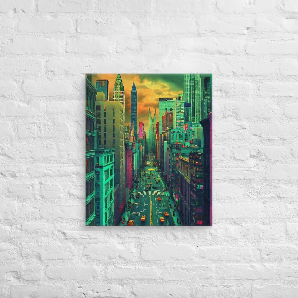 Urban Surrealism: Neon Dreams | Canvas | 20″×24″