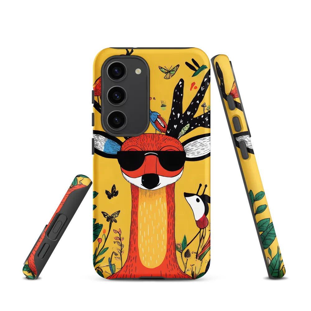 Playful Deer with Sunglasses