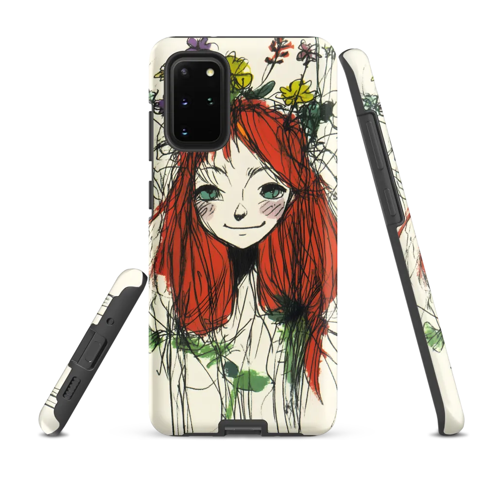 Whimsical Floral Portrait