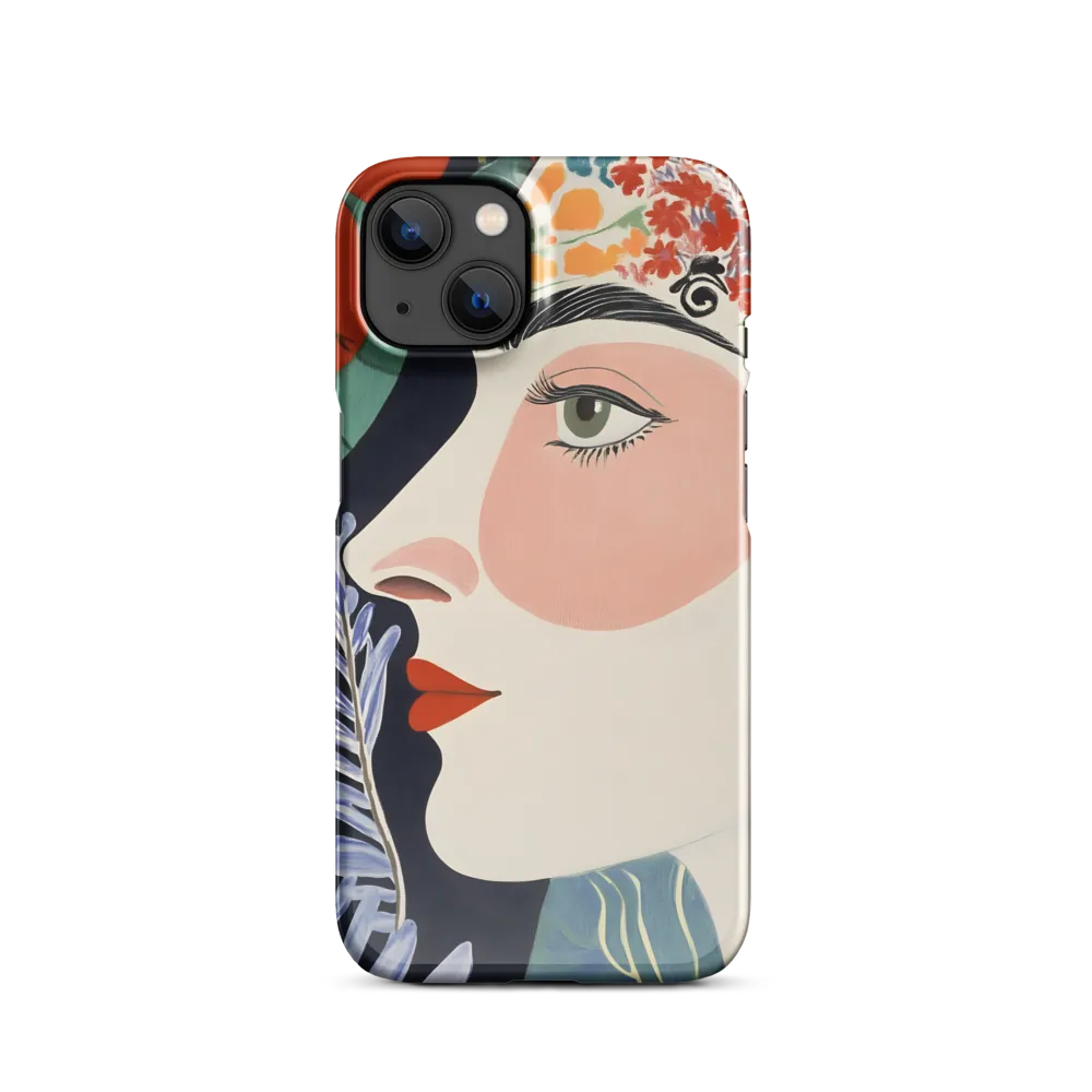 Floral Serenade: A Modern Portrait