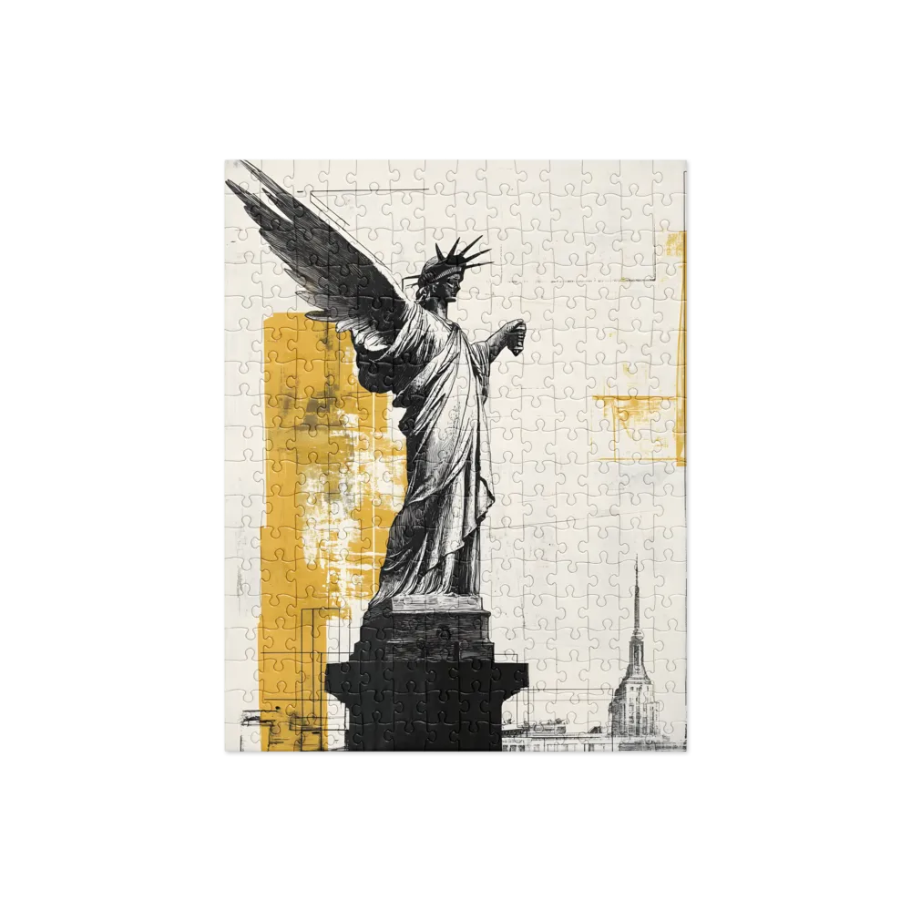 Guardian of Freedom: A Modern Interpretation | Jigsaw Puzzle | 252 pieces