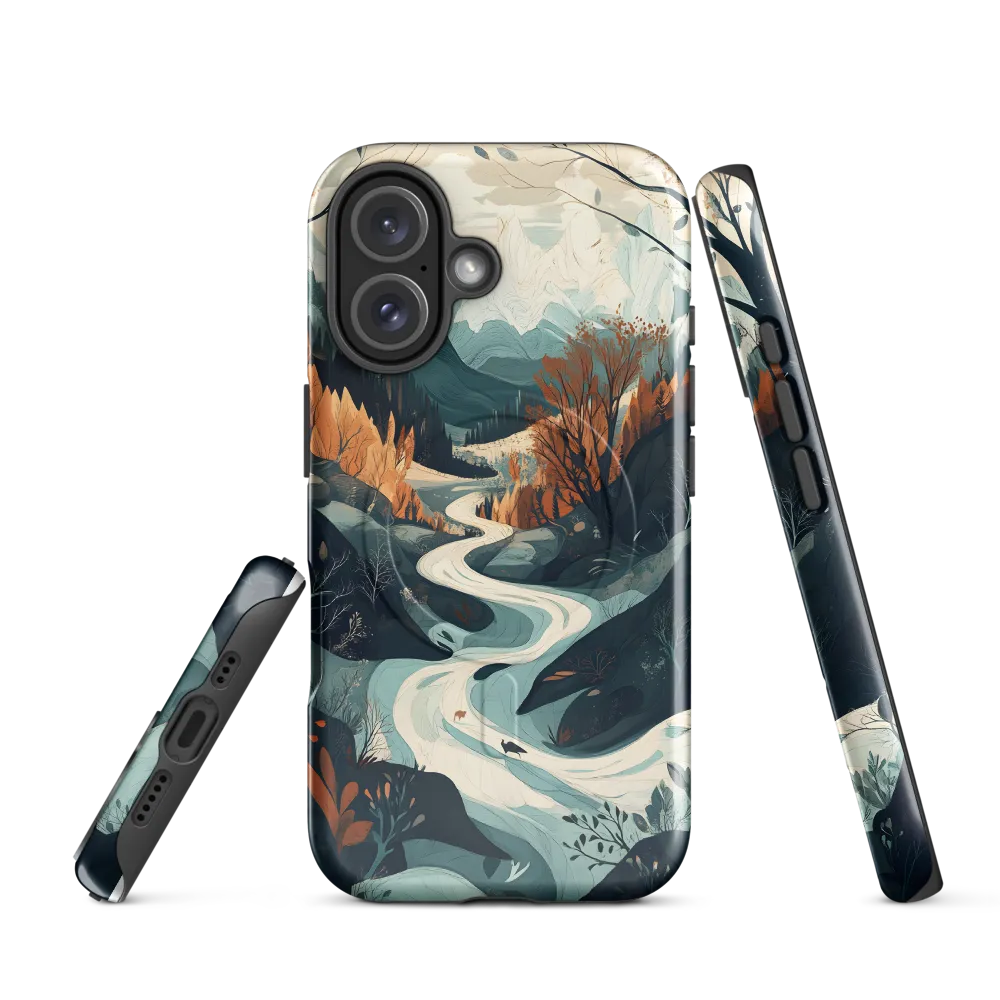 Winding Serenity: A Digital Landscape