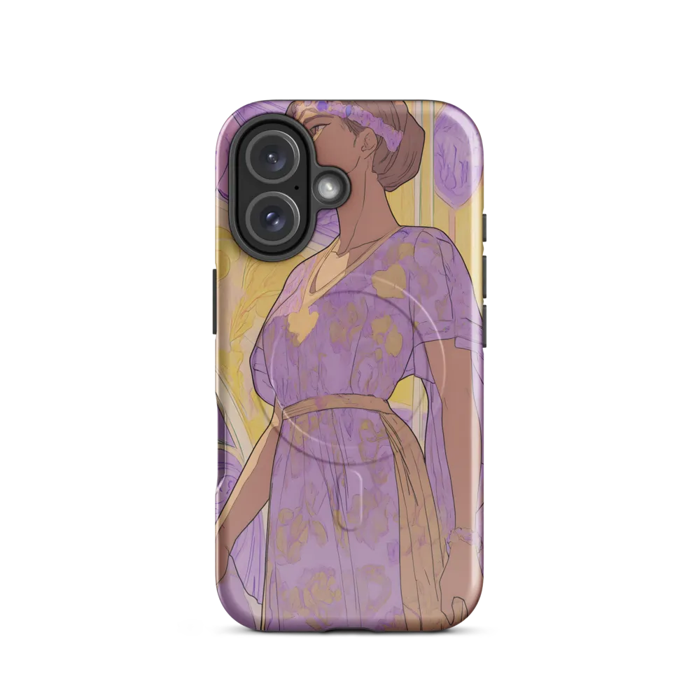 Elegance in Floral Harmony | Phone Case |  16 | MagSafe® Tough Case | Glossy