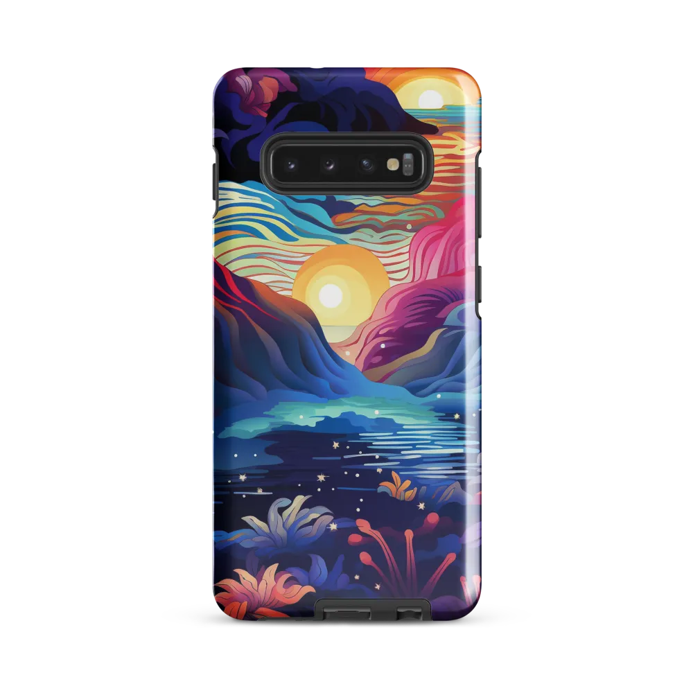 Tropical Dreamscape | Phone Case |  S10 Plus | Tough Case | Glossy