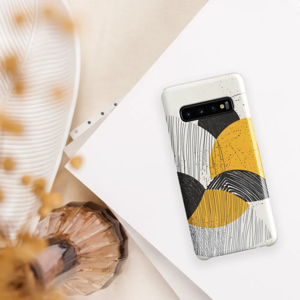 Layered Circles — Yellow & Black