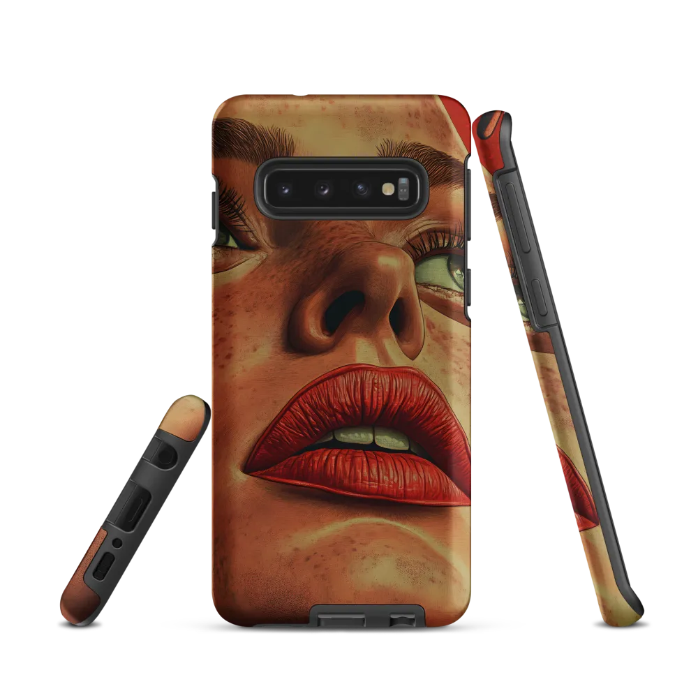 Red Intensity: A Portrait of Elegance
