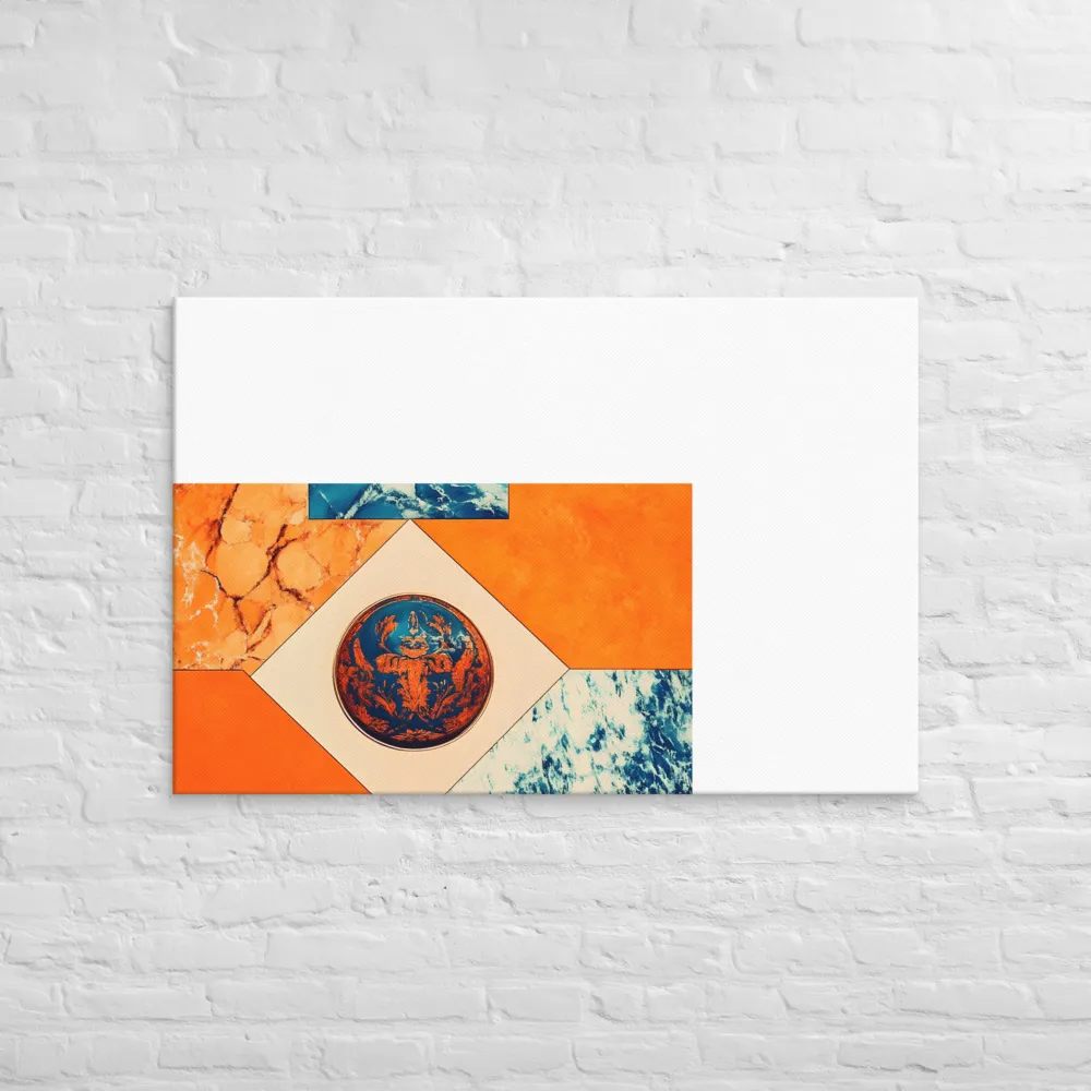 Harmonious Encounters: Abstract Geometry | Canvas | 32″×48″