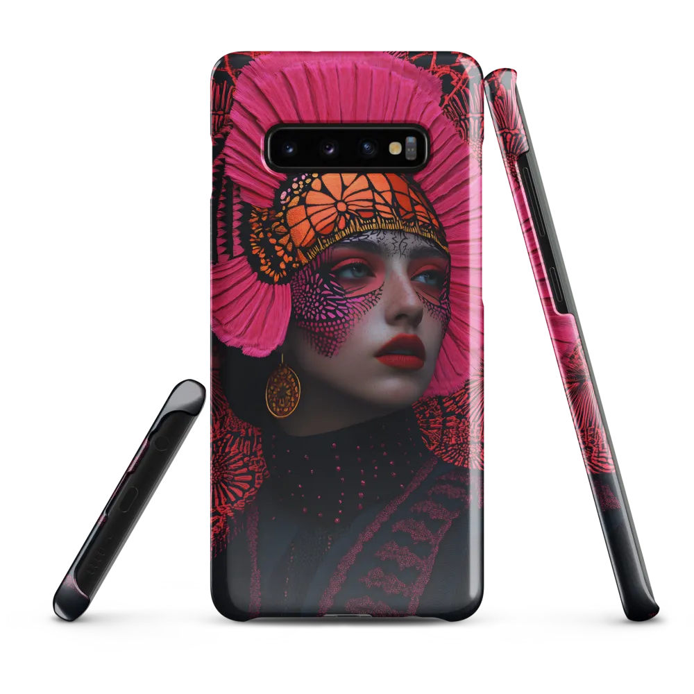 Bold Elegance: A Contemporary Portrait | Phone Case |  S10 Plus | Snap Case | Glossy