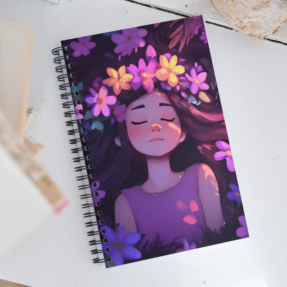 Serenade in Bloom | Spiral Notebook