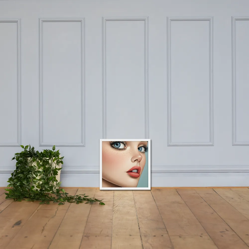 Intriguing Elegance | Poster with White Frame | 16″×16″