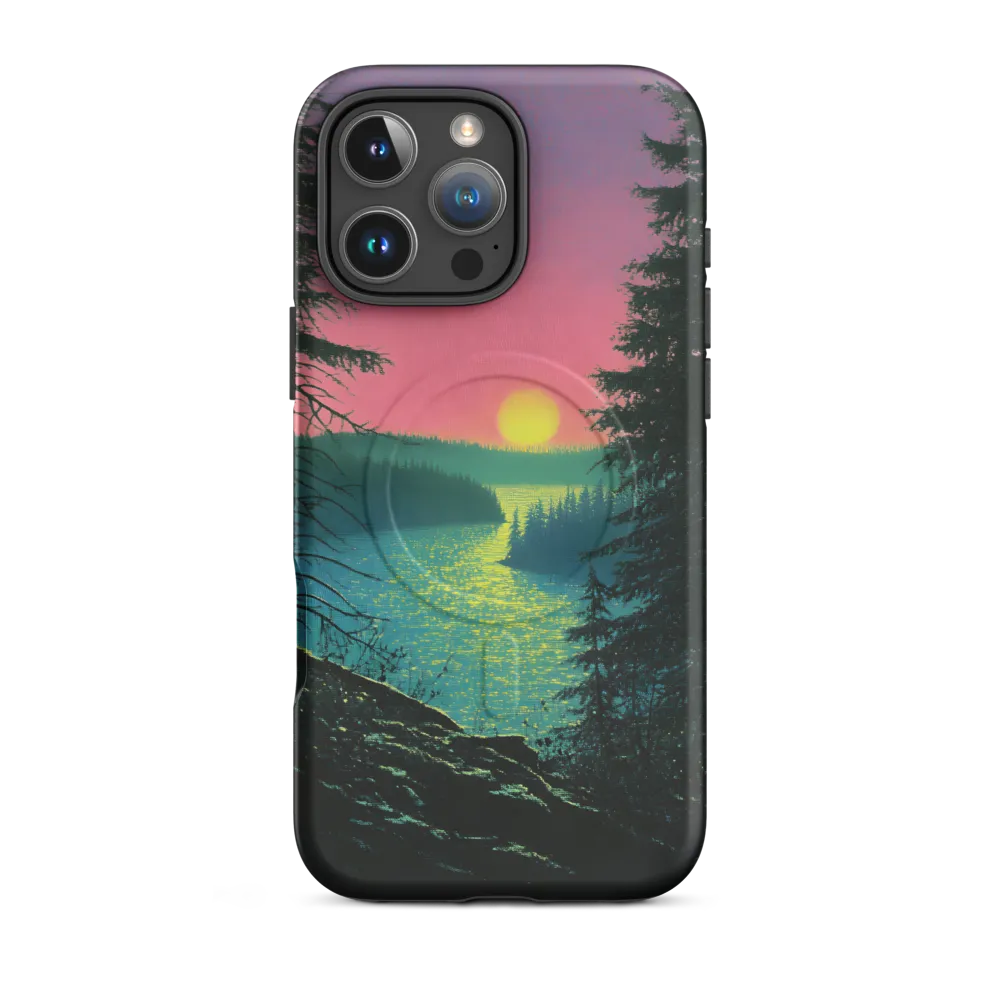 Serene Sunset by the Tranquil River