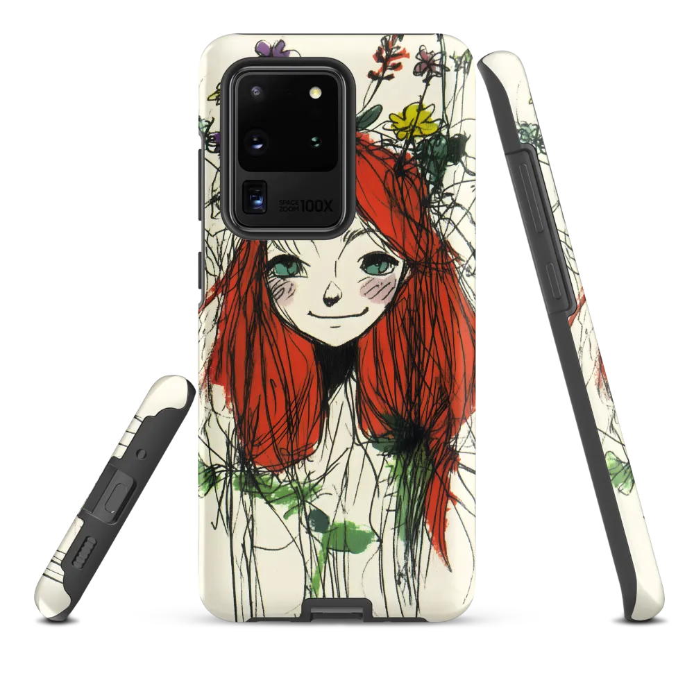 Whimsical Floral Portrait