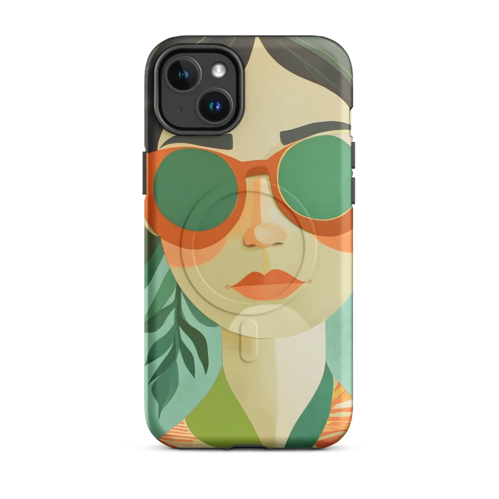 Bold Serenity: A Modern Portrait | Phone Case |  14 Plus | MagSafe® Tough Case | Matte