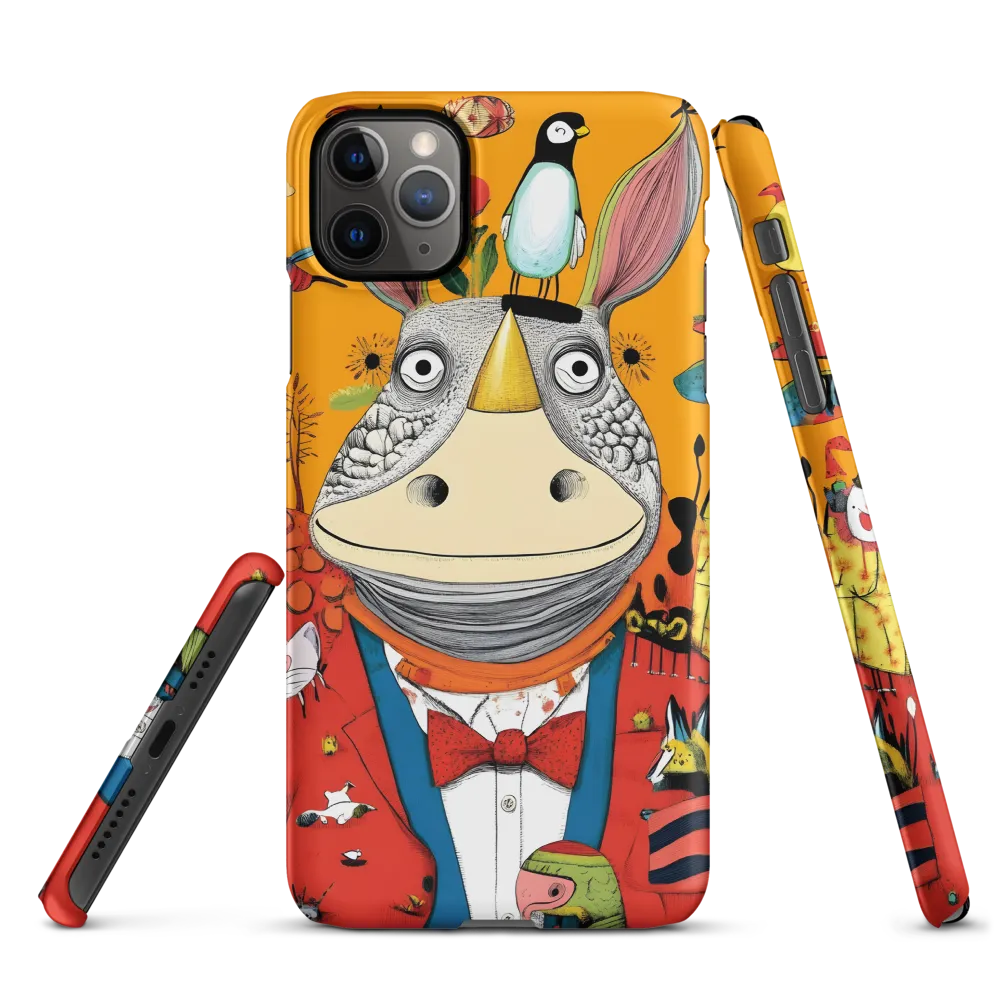 Whimsical Rhinoceros: A Playful Encounter