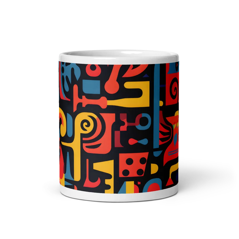 Mosaic of Playful Patterns | Mug with White inside | 11 oz