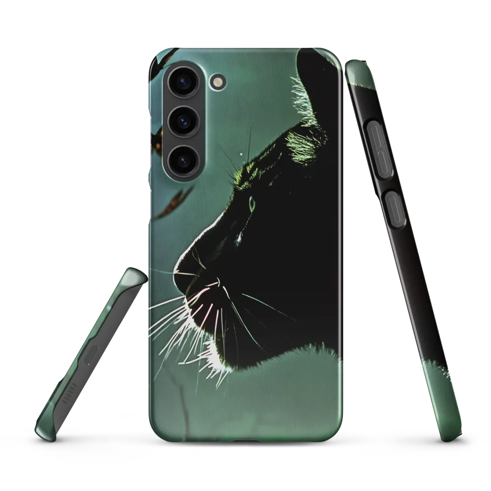 Mystical Encounter: Cat and Butterflies | Phone Case |  S23 Plus | Snap Case | Glossy
