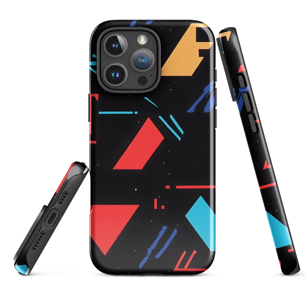 Dynamic Geometric Harmony | Phone Case |  16 Pro Max | Tough Case | Glossy